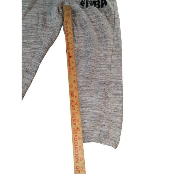 NBA Brand Sweatpants Men Sz‎ M Straight Leg Gray Basketball Athleisure - Picture 5 of 7